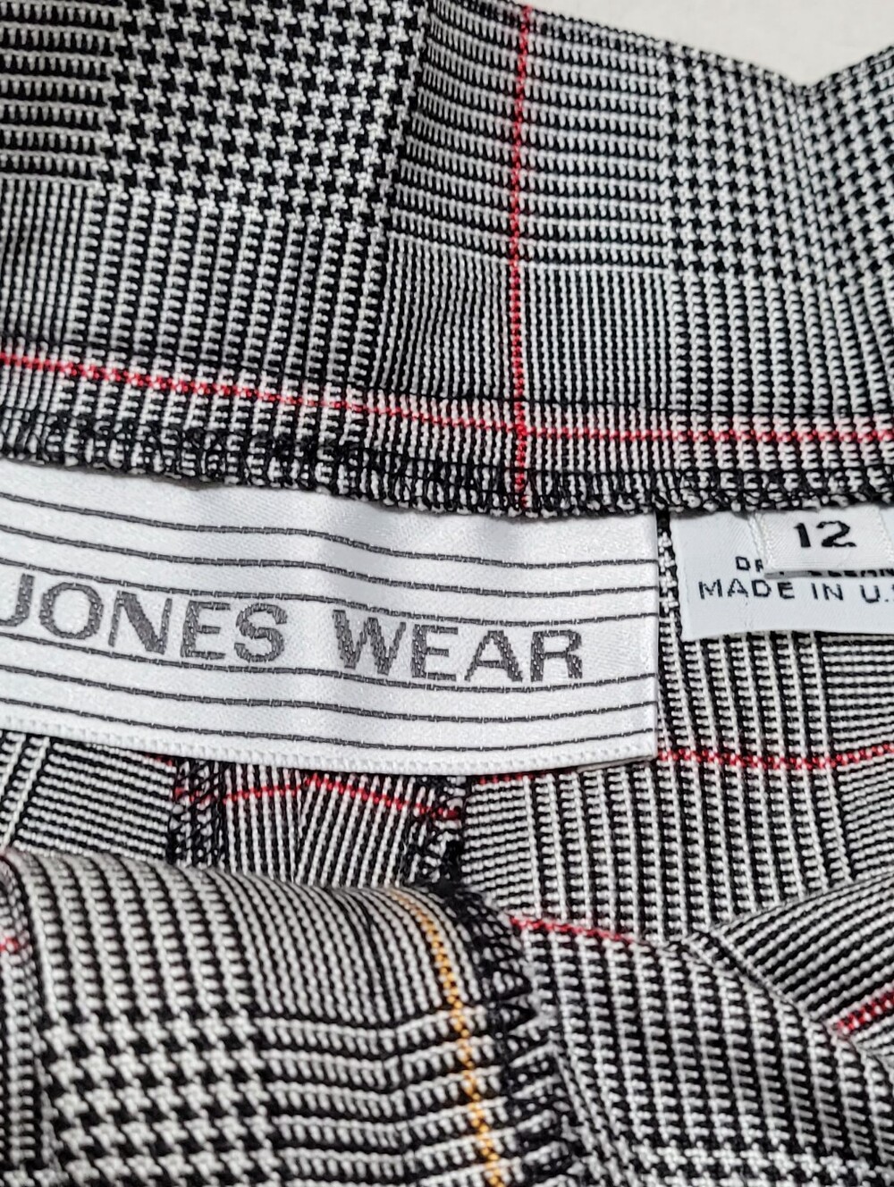 Punk Deadstock 80s Vintage Jones Wear Plaid High-Rise Pleated Culotte Shorts 12 - Picture 10 of 11